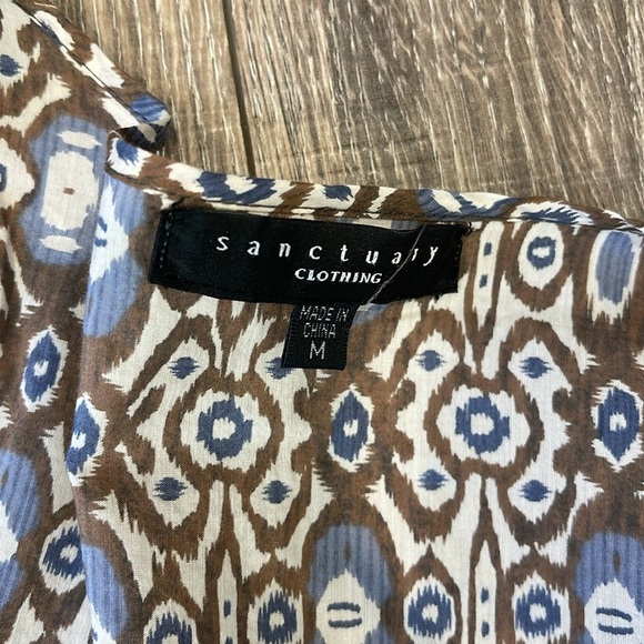 Sanctuary Ikat Bell Sleeve Bohemian Dress - Picture 8 of 9